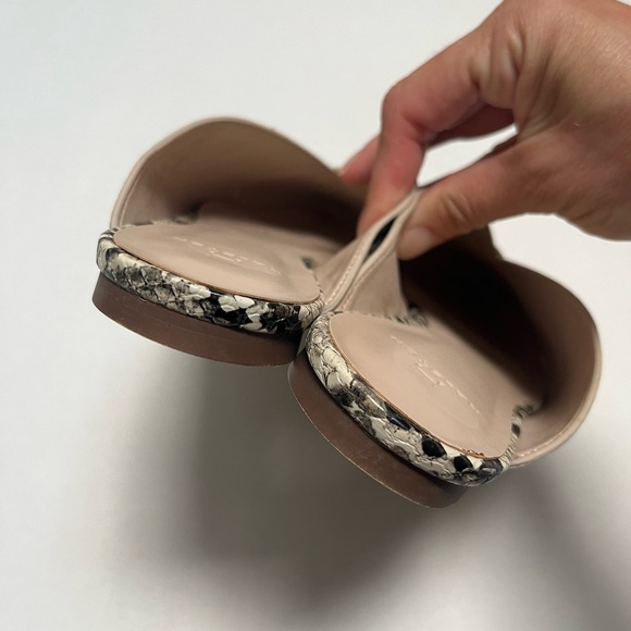 H by Halston Snakeskin Slip On Mules Size 7 - Picture 7 of 7